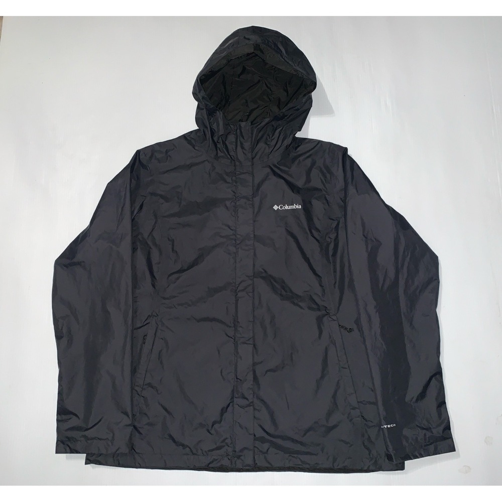Columbia Women's Arcadia II Jacket Black Size XL Waterproof Rain Coat Omni Tech - Picture 7 of 15